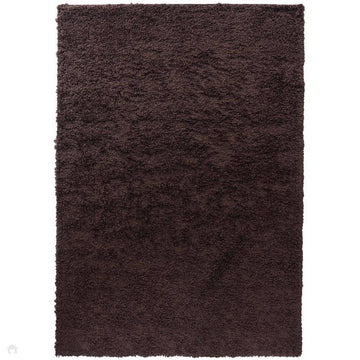 Oxford OXF00 Plain Plush Soft Stain-Resistant Textured Polypropylene Shaggy Brown Rug-Desire Rugs-Rug Love - The Most Loved Rug Store